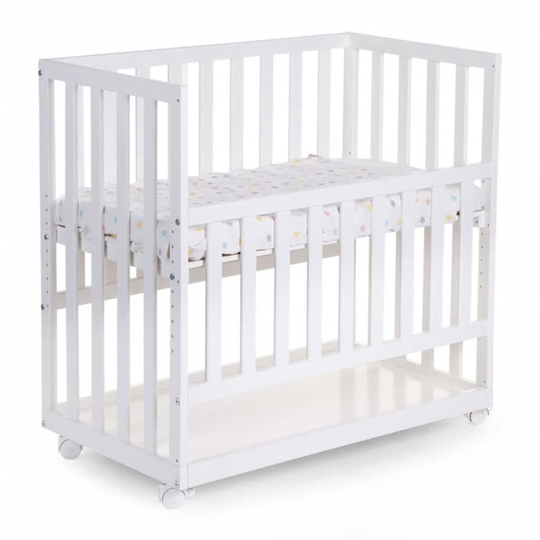 CHILDHOME Pinnasänky vuoteen viereen 50x90 cm pyökki valkoinen