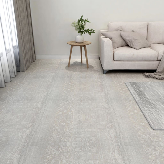 vidaXL Itsekiinnittyvät lattialankut 20 kpl PVC 1,86 m² vaaleanharmaa