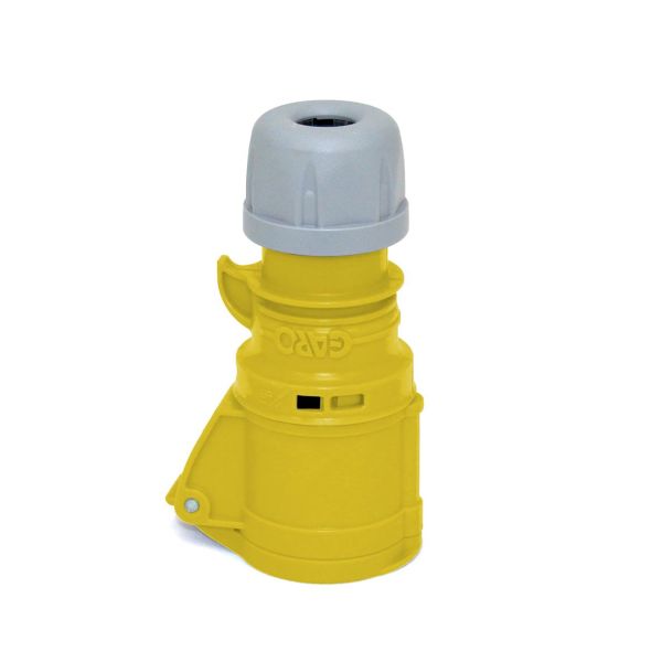 Garo S 316-4 Q Jatkopistorasiat IP44, 4-napainen, 16A, Quick Keltainen, 4 h