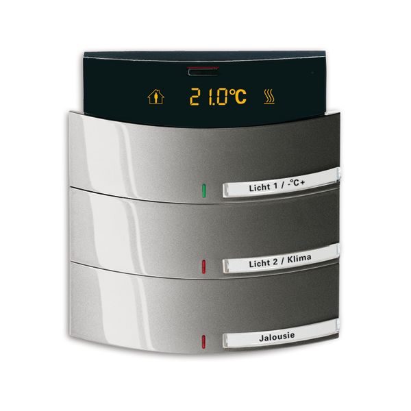 ABB Busch-triton 6320-0-0052 Huonetermostaatti 3-napainen Maalattu, matta, platina