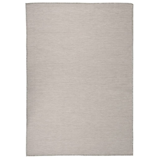 vidaXL Ulkomatto Flatweave 160x230 cm harmaanruskea
