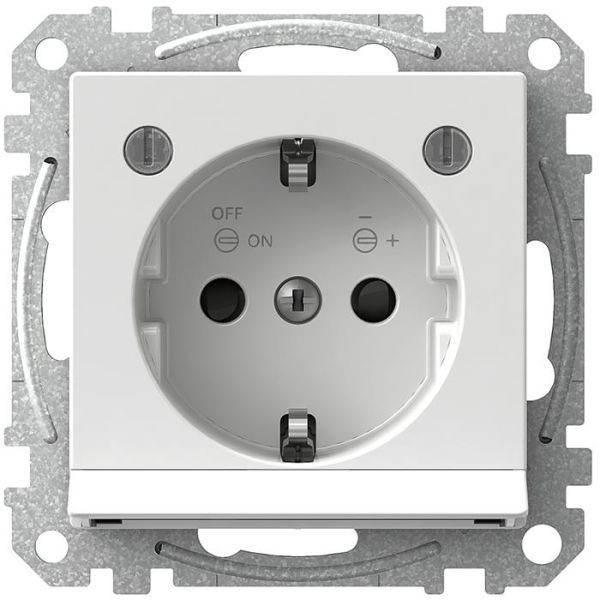 Schneider Electric Exxact WDE002333 Seinäpistorasia yövalolla, maadoitettu, 1-osainen