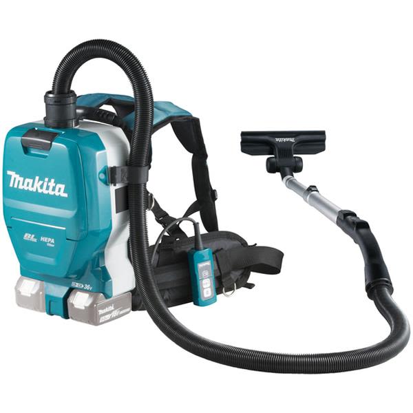 Makita DVC261ZX11 Reppuimuri selkänojalla, ilman akkua ja laturia