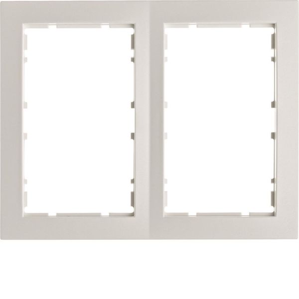 Hager 6510121909 Yhdistelmäkehys 2-suuntainen, S1, valkoinen (Polar White) 2-paikkainen