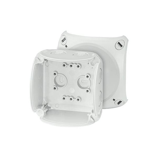 Hensel KF 0200 G Kytkentärasia harmaa, IP66, lasikuitu, ilman liitintä 93x93x62 mm