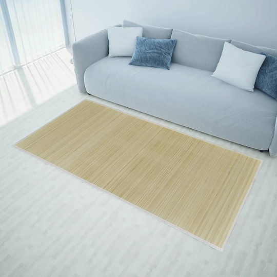 vidaXL Luonnollinen Suorakaide Bambumatto 80 x 300 cm