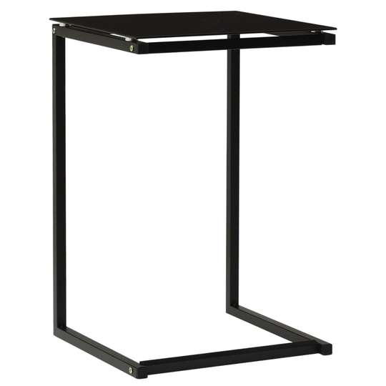 vidaXL Sivupöytä musta 40x40x60 cm karkaistu lasi
