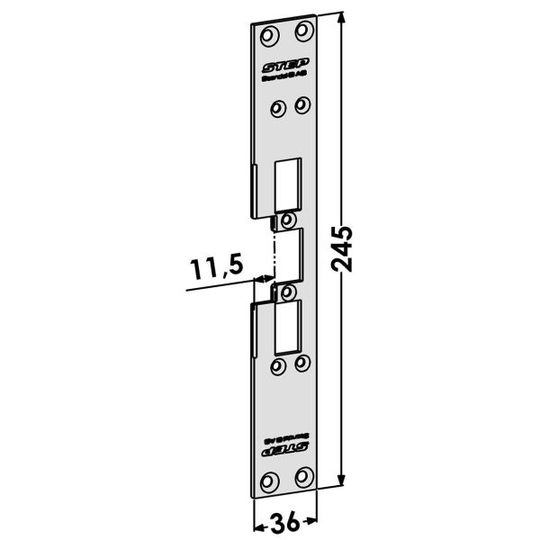 STEP ST6536 Tolppa malliin STEP 60 Silent 11,5 mm
