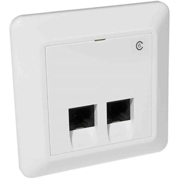 Elko RS Data-/telerasia uppoasennus, 2 x 8