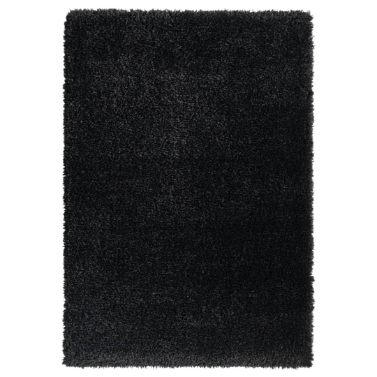 vidaXL Korkeanukkainen Shaggy matto musta 120x170 cm 50 mm